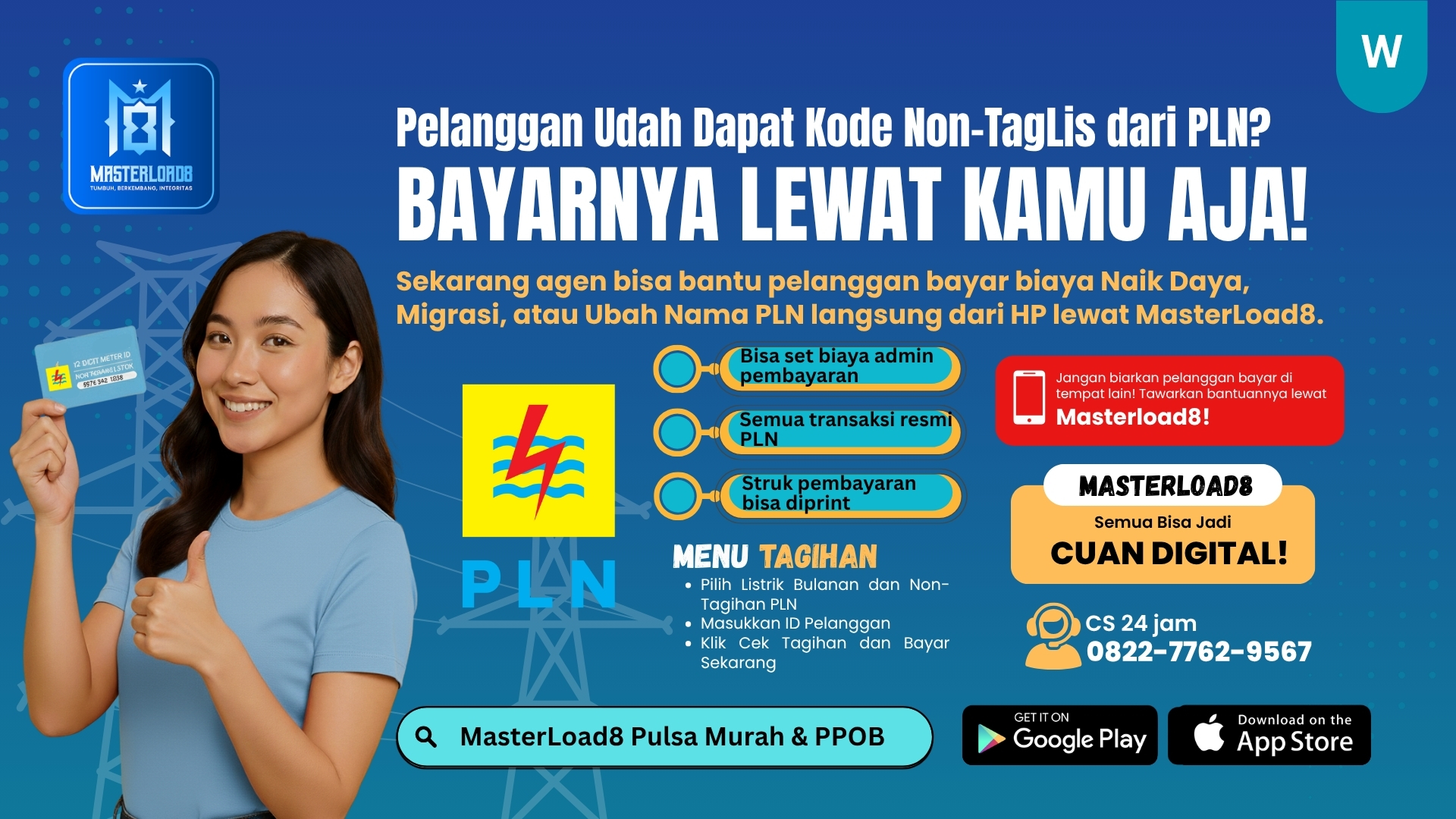 Non TagLis PLN: Bayar Naik Daya & Migrasi Listrik Langsung dari MasterLoad8