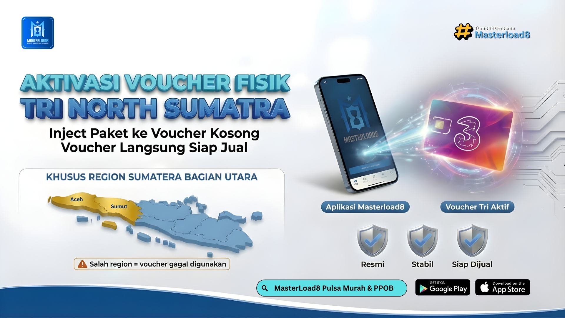 Aktivasi Voucher Fisik Tri North Sumatra – List Lengkap Paket & Panduan Resmi Agen