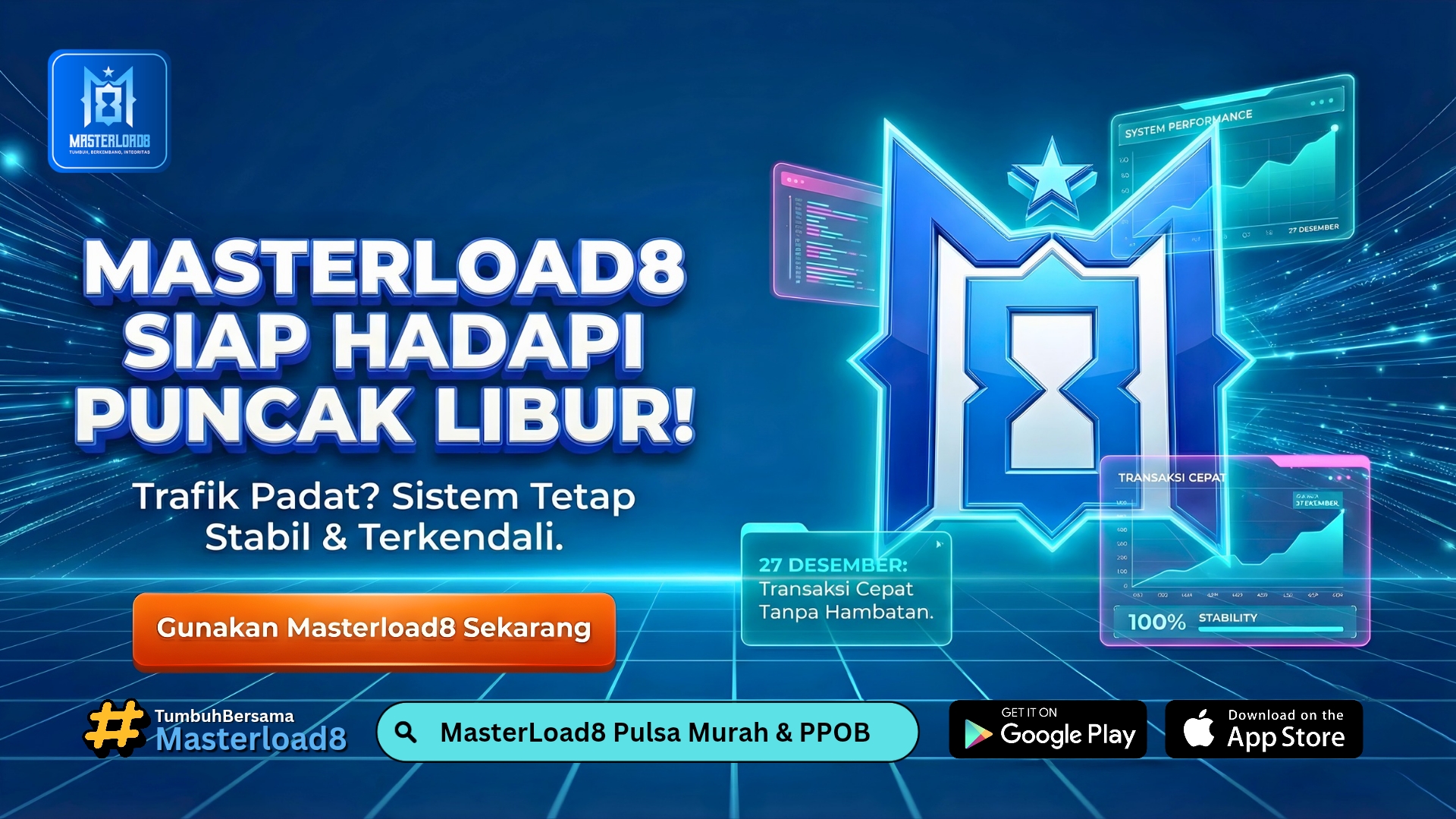 Menjelang Puncak Libur Tahun Baru, Trafik dan Transaksi Mulai Padat. Masterload8 Siap!