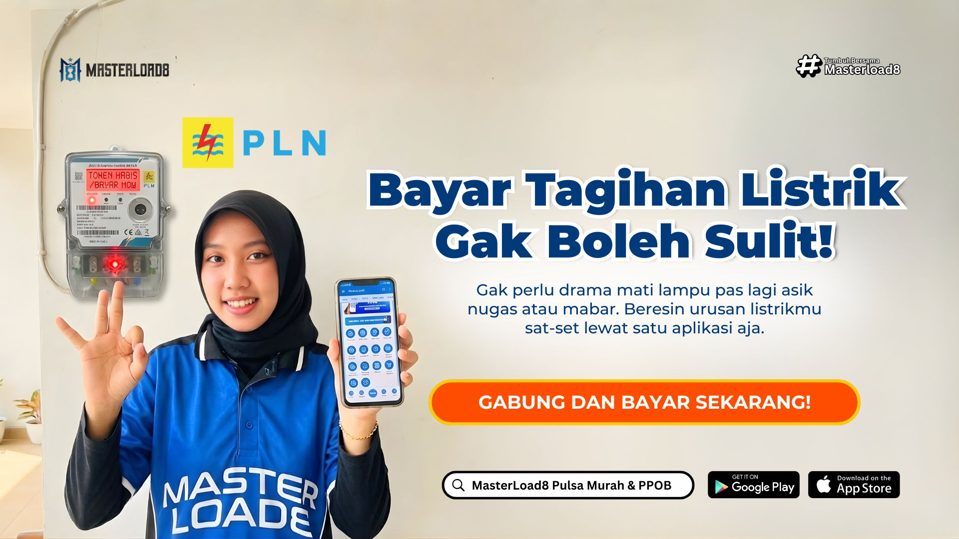 Bayar Tagihan PLN Bulanan Gak Perlu Ribet! Cukup Lewat MasterLoad8 Aja