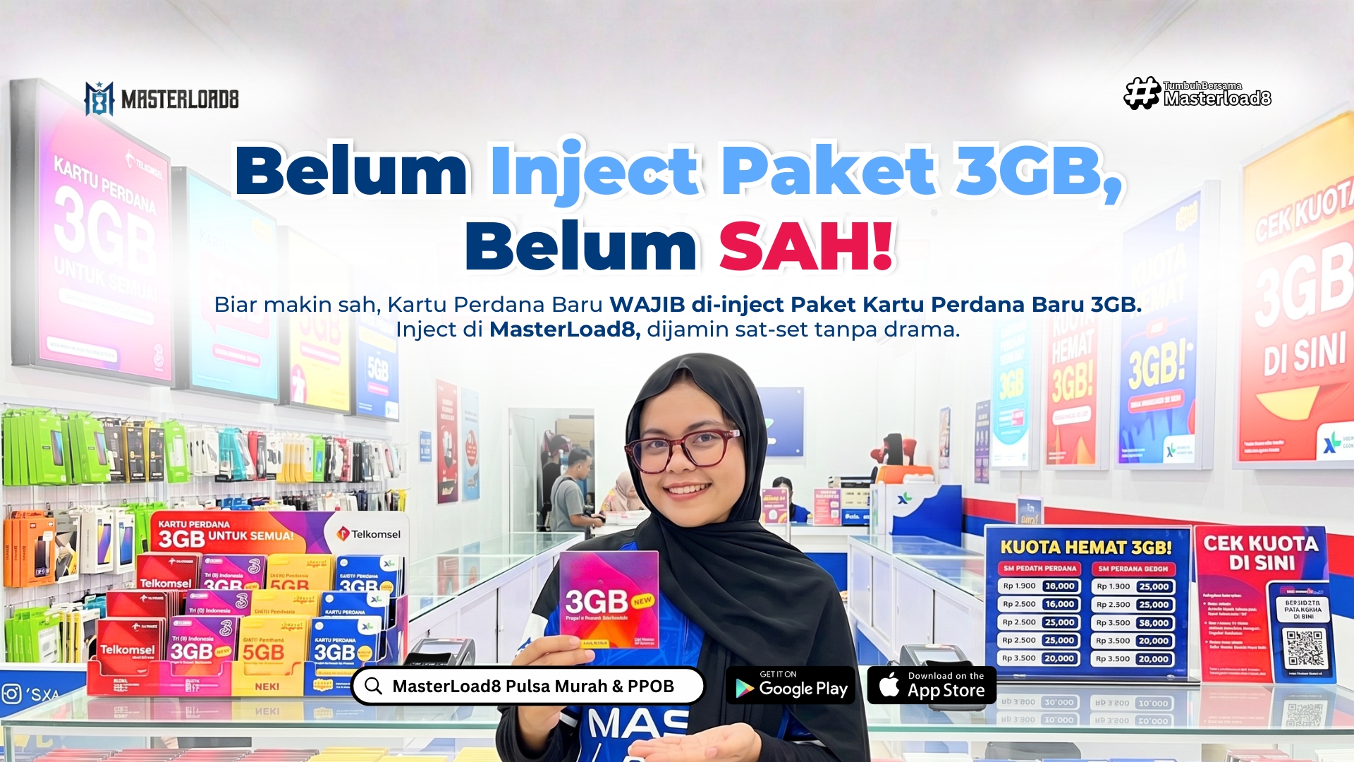 Belum Inject Paket Kartu Perdana Baru 3GB itu Belum Sah