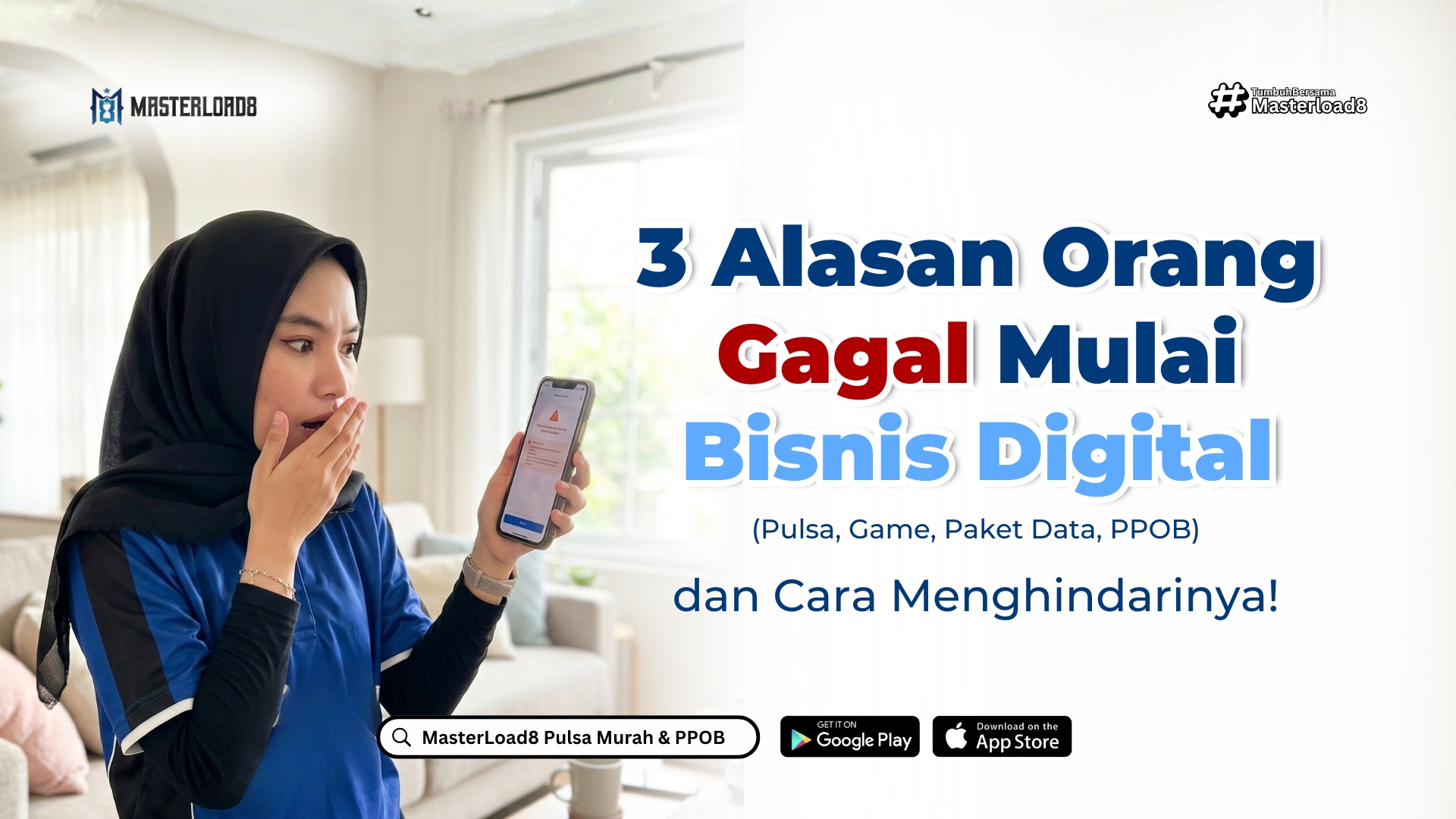 3 Alasan Orang Gagal Mulai Bisnis Digital Pulsa, Data, Game, PPOB (dan Cara Menghindarinya)