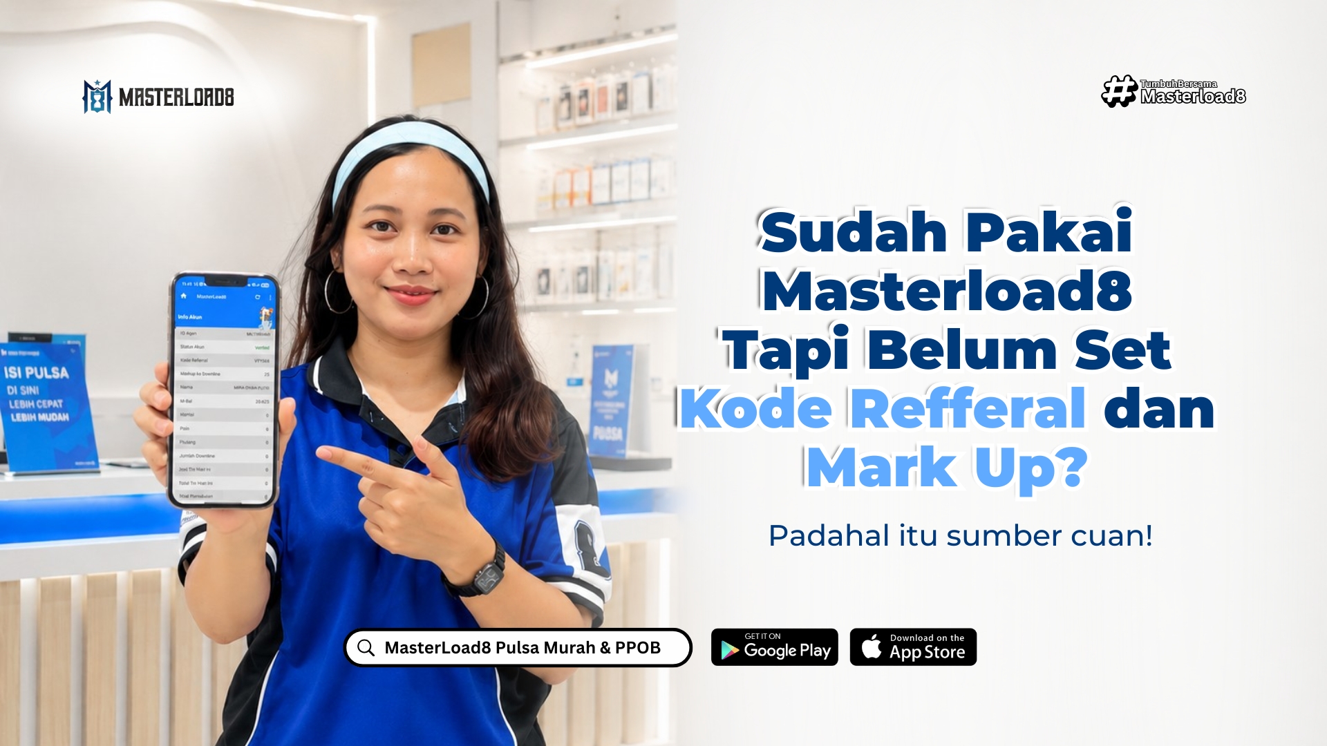 Sudah Pakai Masterload8 tapi Belum Set Kode Referral dan Markup? Ini yang Perlu Kamu Tahu