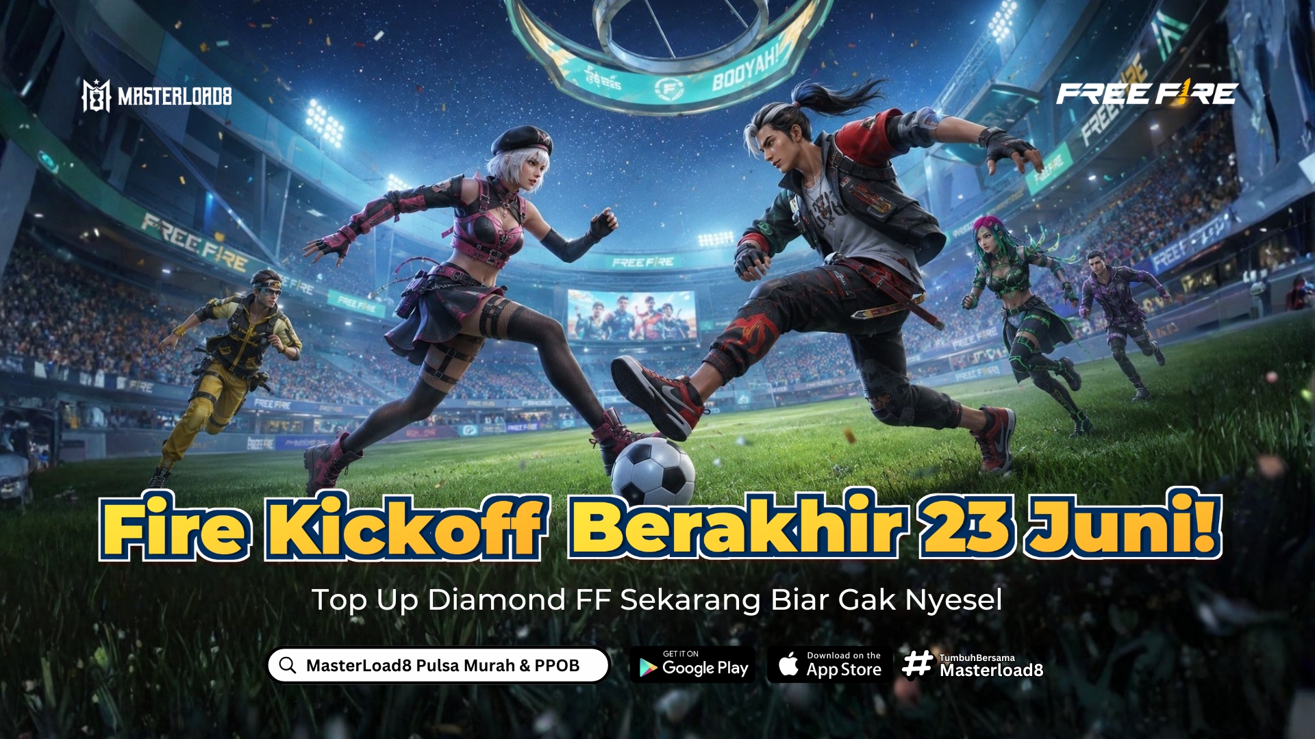Fire Kickoff Berakhir 23 Juni, Top Up Diamond FF Sekarang Biar Gak Nyesel