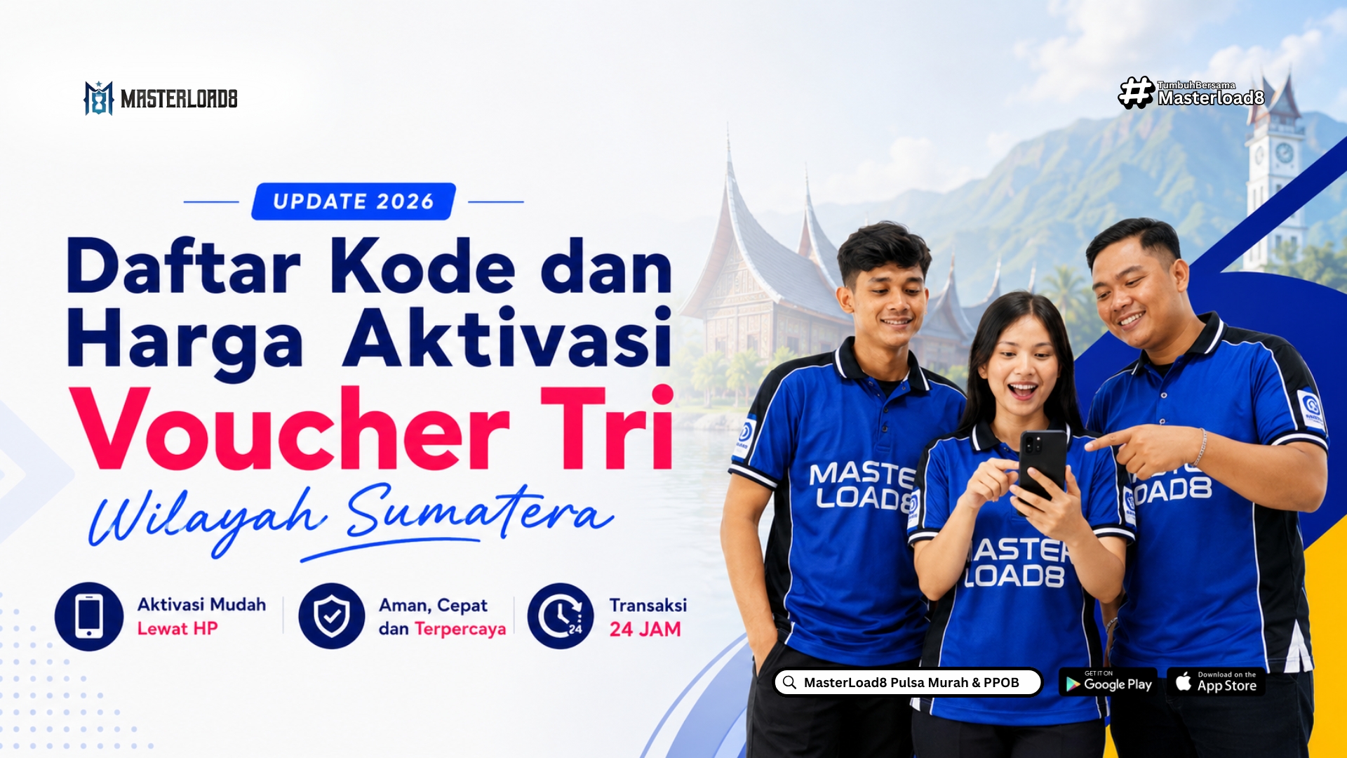 Daftar Kode dan Harga Aktivasi Voucher Tri Wilayah Sumatera Update 2026