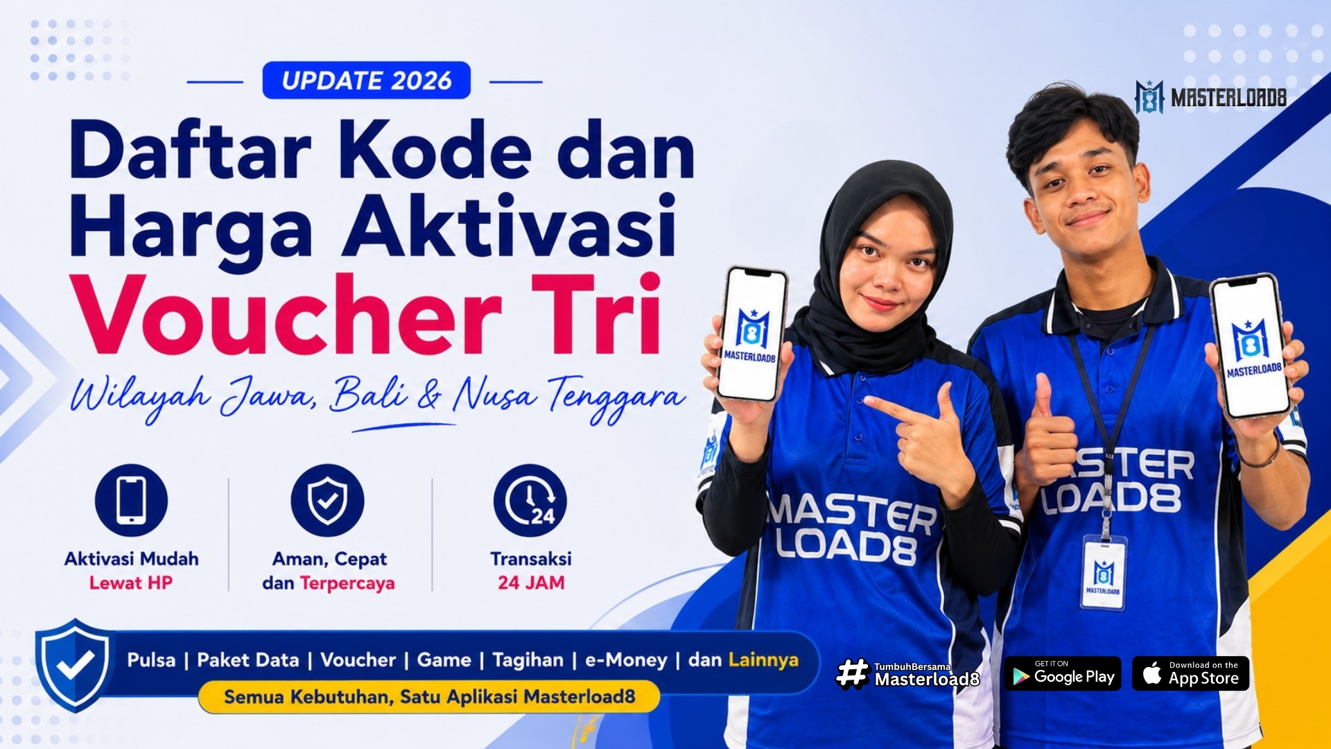 Daftar Kode dan Harga Aktivasi Voucher Tri Wilayah Jawa, Bali, dan Nusa Tenggara