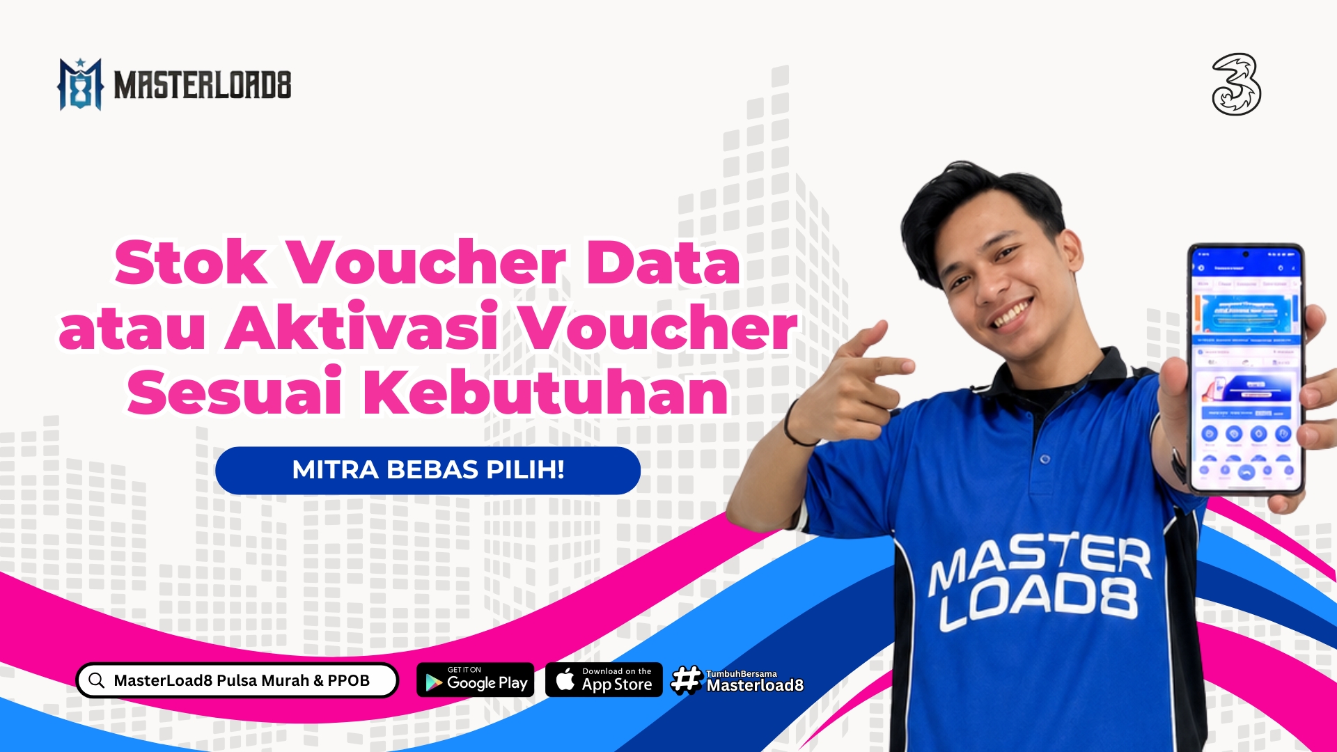 Stok Voucher Data atau Act Sesuai Kebutuhan, Mitra Bebas Pilih di Masterload8