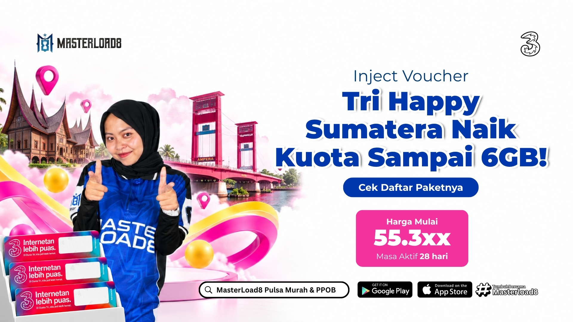 Tri Happy Sumatera Kuotanya Naik Sampai Tambah 6GB, Tapi Baca Dulu Sebelum Bilang ke Pelanggan