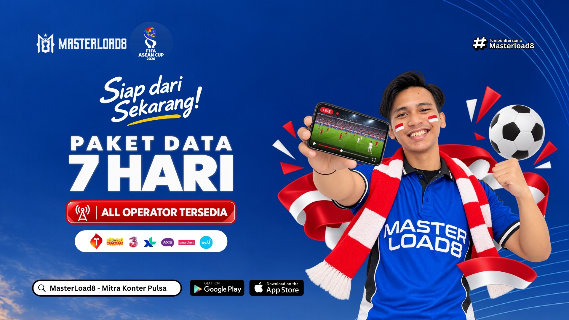 Paket Data 7 Hari All Operator, Tersedia Lengkap di Masterload8
