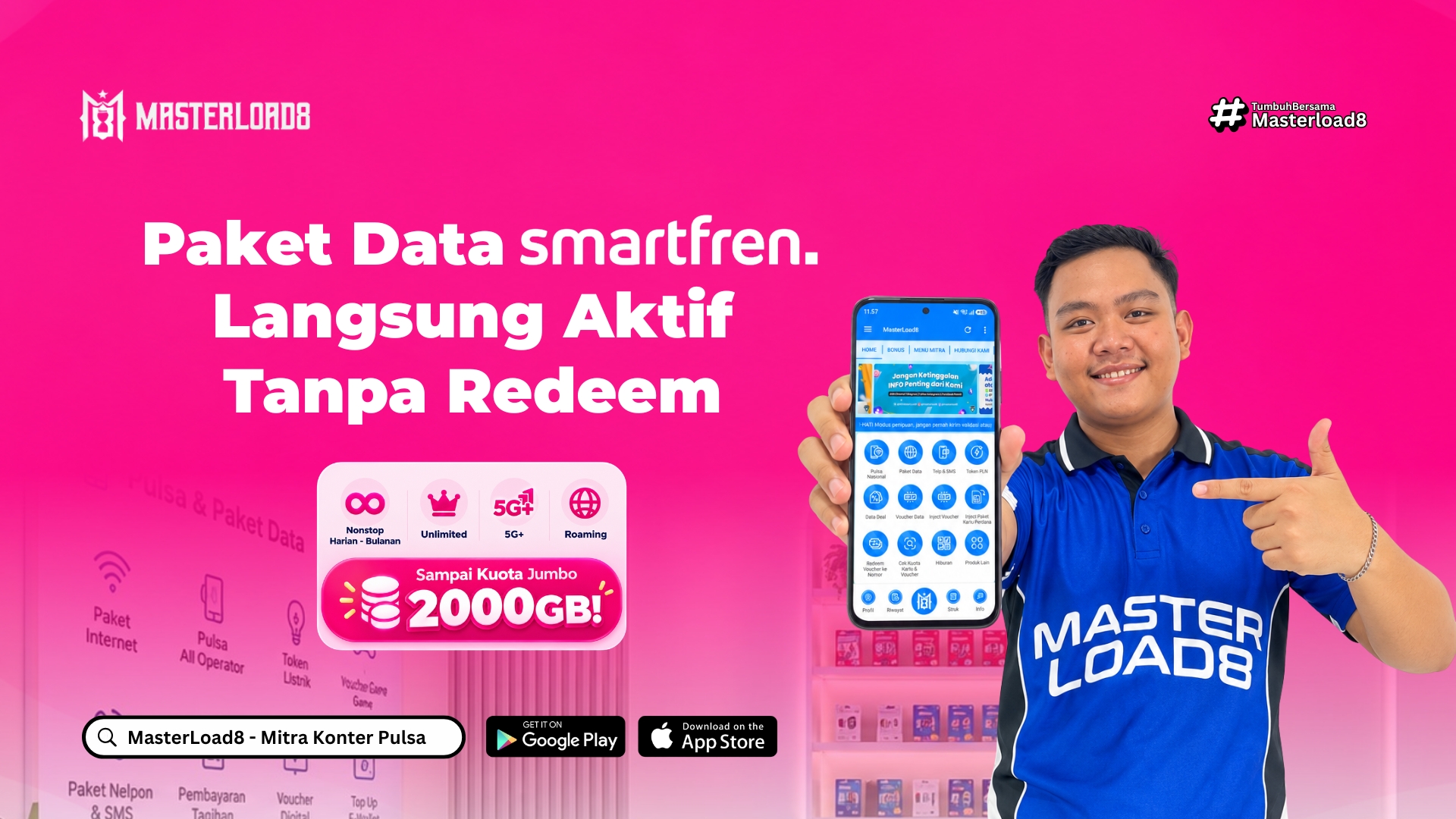 Paket Data Smartfren Langsung Aktif Tanpa Redeem, Lengkap sampai Kuota Jumbo