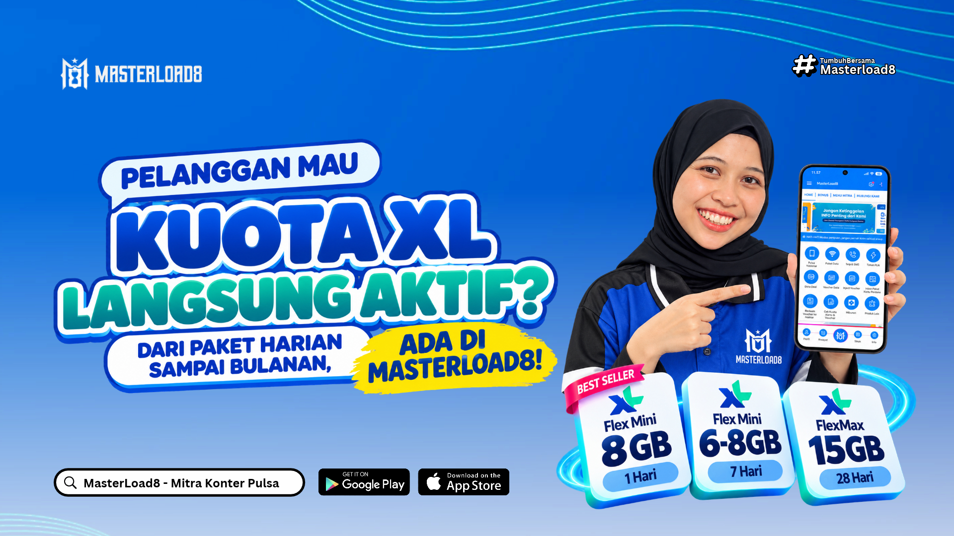 Daftar Lengkap Paket Data XL di Masterload8